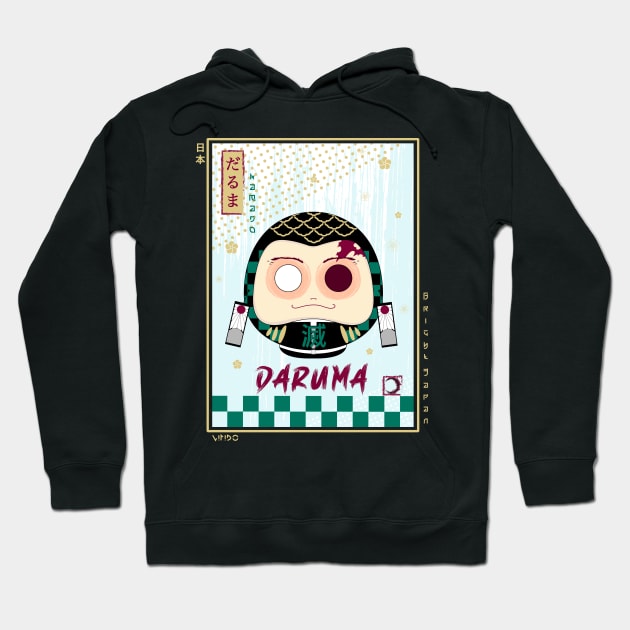 Daruma Tanjiro Ukiyo-e Hoodie by Wimido